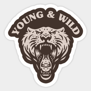 Young & Wild Sticker